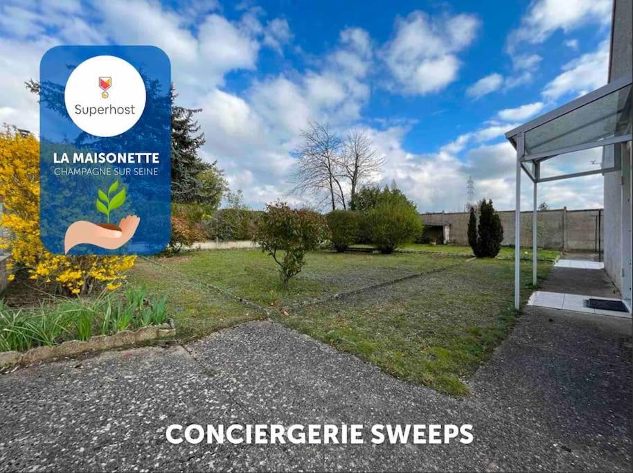 Maisonnette - Jardin Exterieur Champagne-sur-Seine Ngoại thất bức ảnh